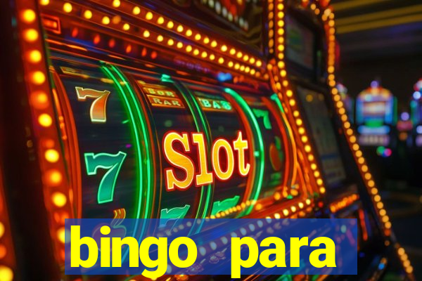 bingo para despedida de solteira para imprimir